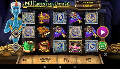 slot Millionaire Genie de 888 casino móvil